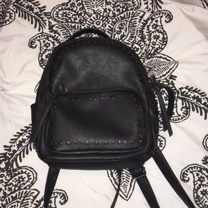 mini black bookbag